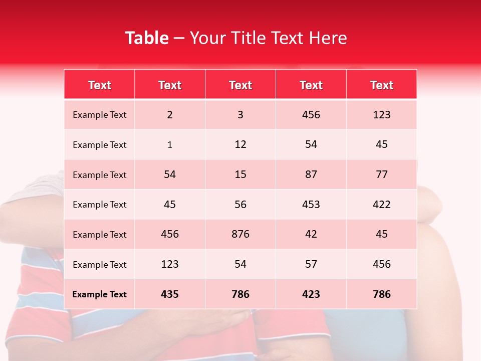 Isolated Teenager White PowerPoint Template