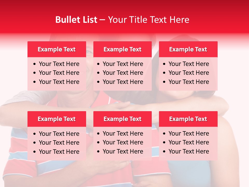 Isolated Teenager White PowerPoint Template