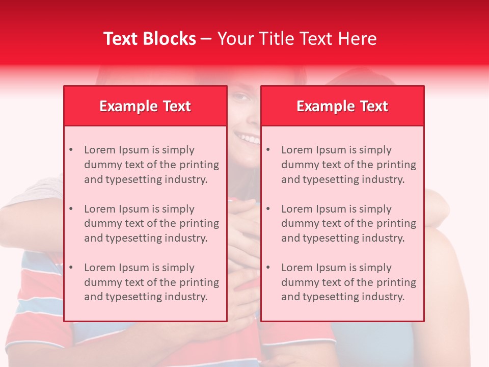 Isolated Teenager White PowerPoint Template