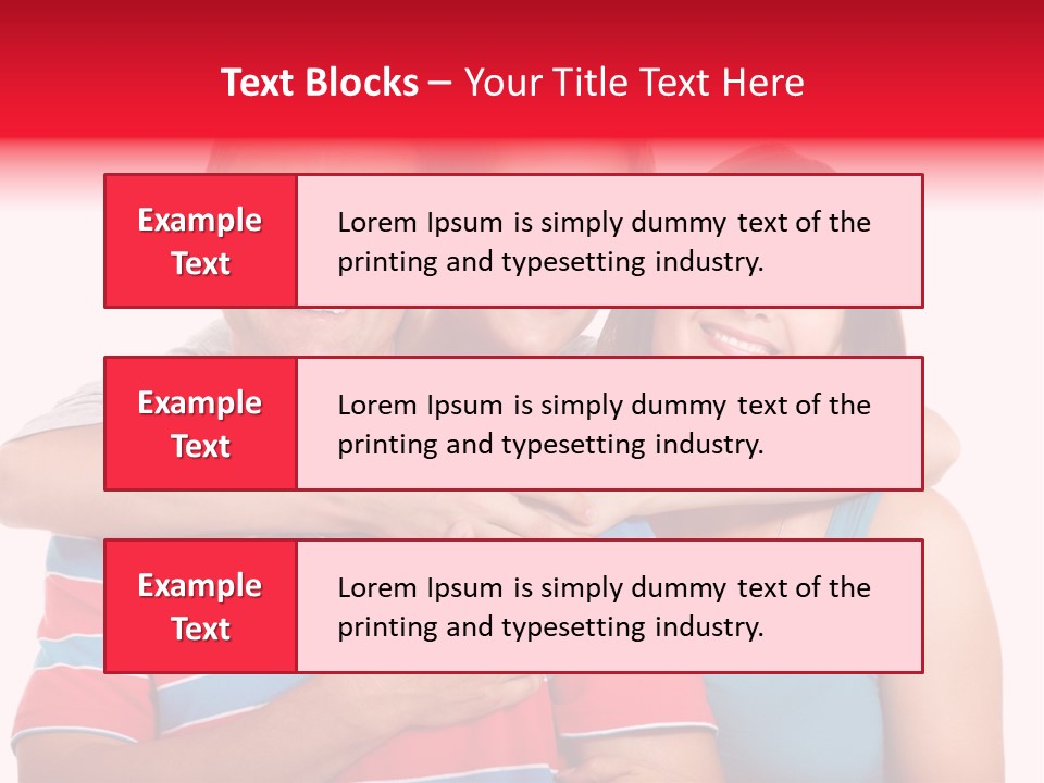 Isolated Teenager White PowerPoint Template