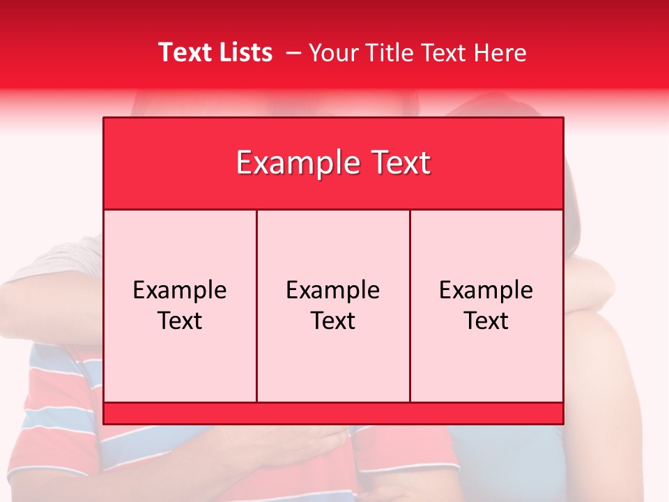 Isolated Teenager White PowerPoint Template