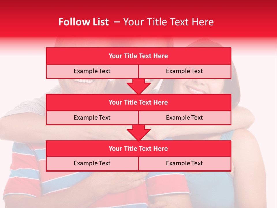 Isolated Teenager White PowerPoint Template