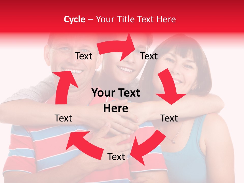 Isolated Teenager White PowerPoint Template