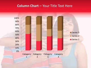 Isolated Teenager White PowerPoint Template