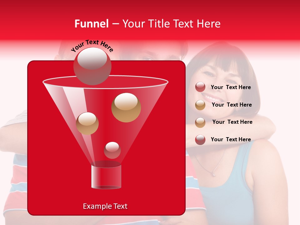 Isolated Teenager White PowerPoint Template