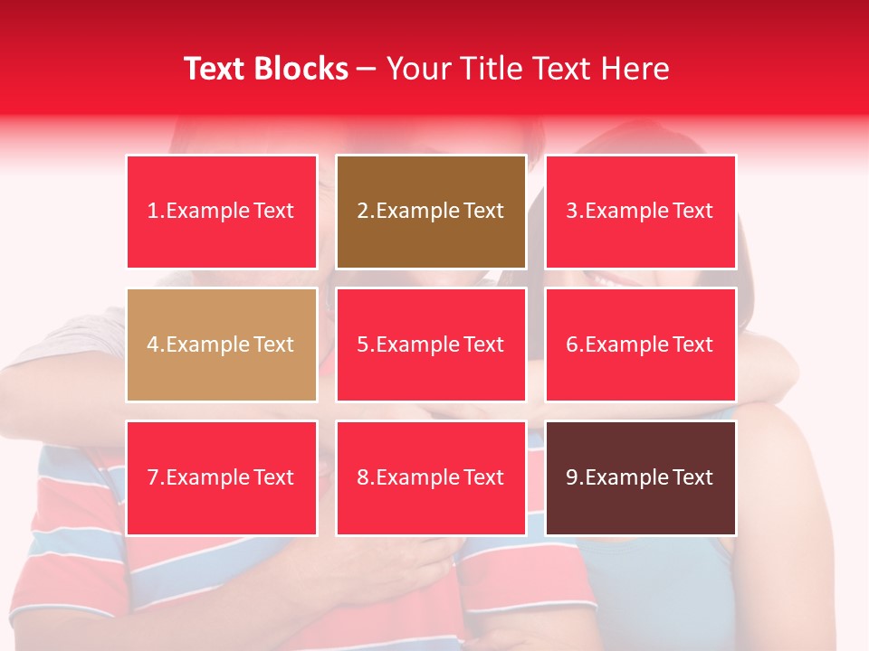 Isolated Teenager White PowerPoint Template