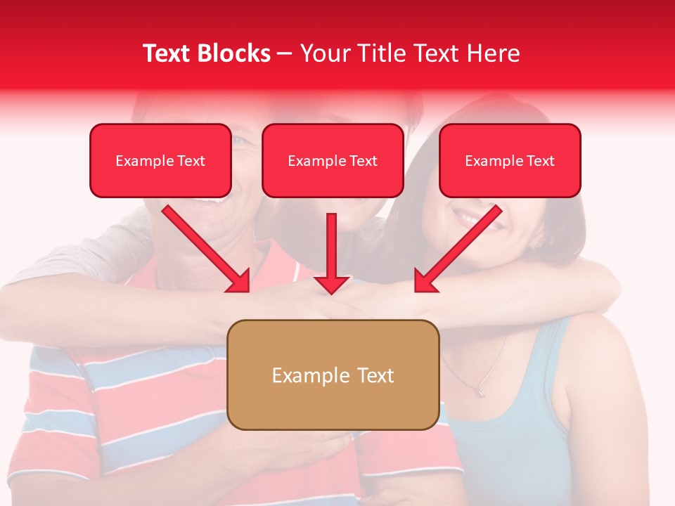 Isolated Teenager White PowerPoint Template
