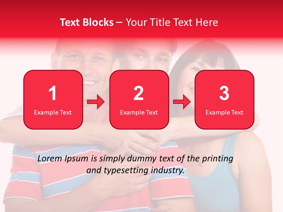 Isolated Teenager White PowerPoint Template