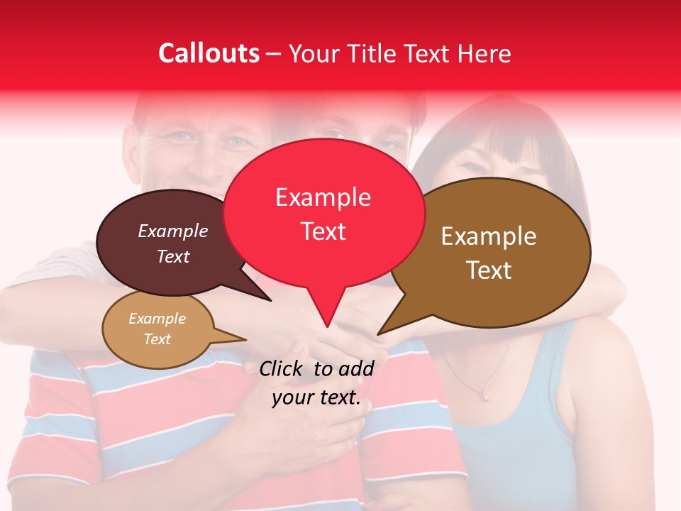 Isolated Teenager White PowerPoint Template