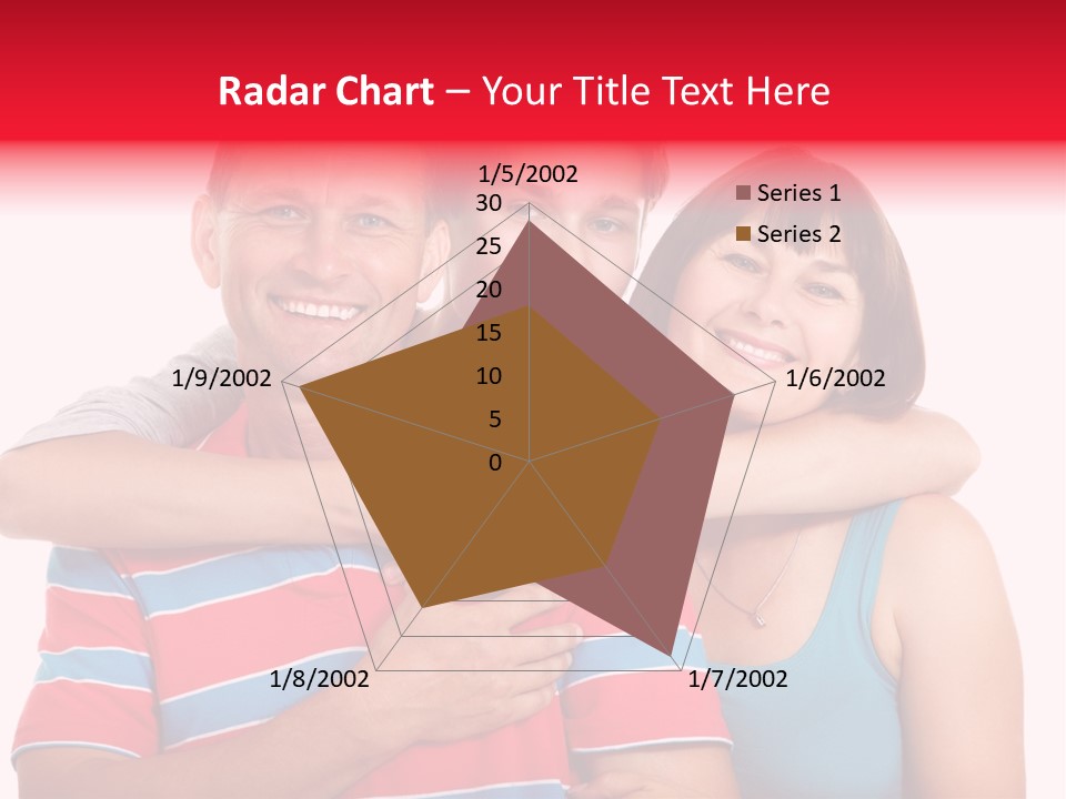 Isolated Teenager White PowerPoint Template