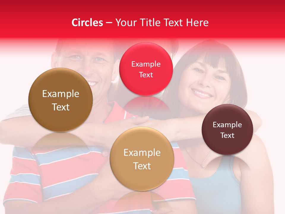 Isolated Teenager White PowerPoint Template