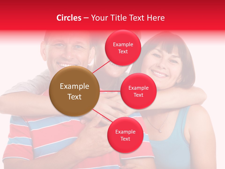 Isolated Teenager White PowerPoint Template