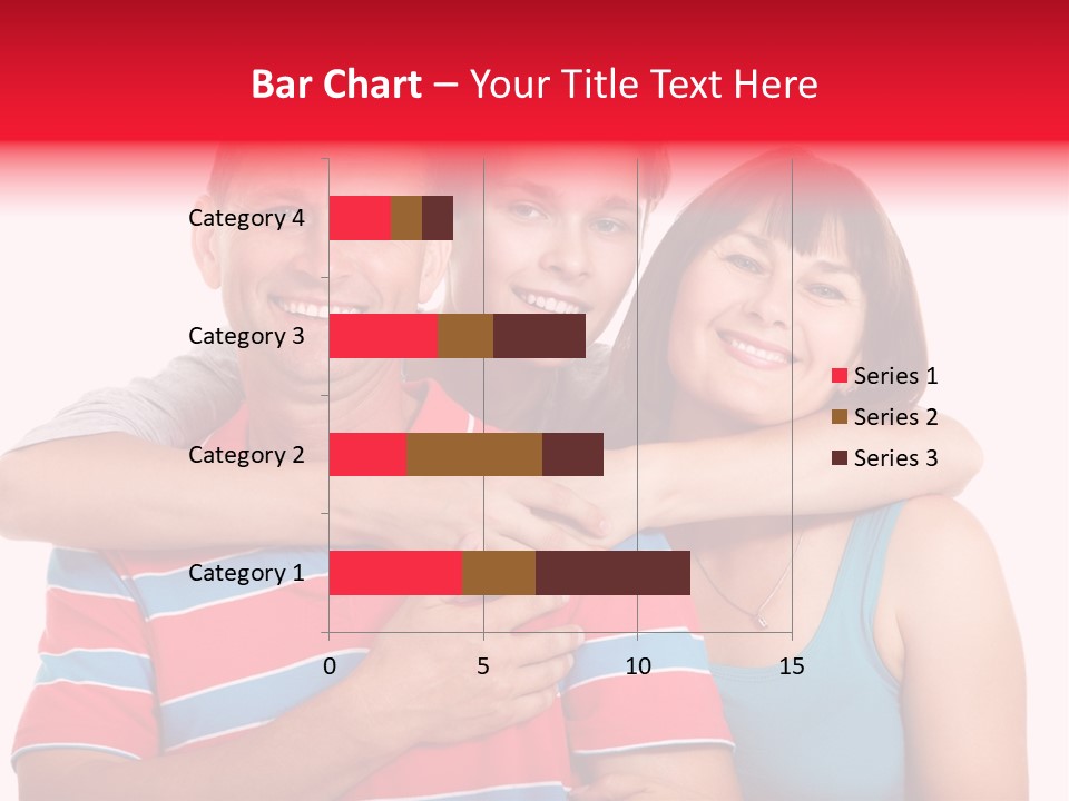 Isolated Teenager White PowerPoint Template