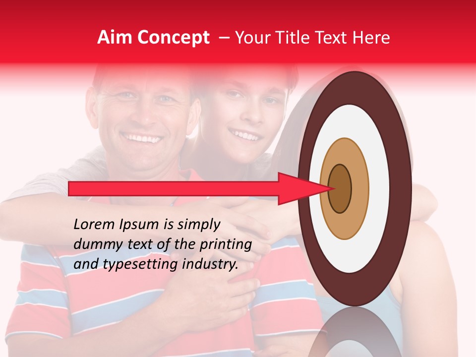 Isolated Teenager White PowerPoint Template