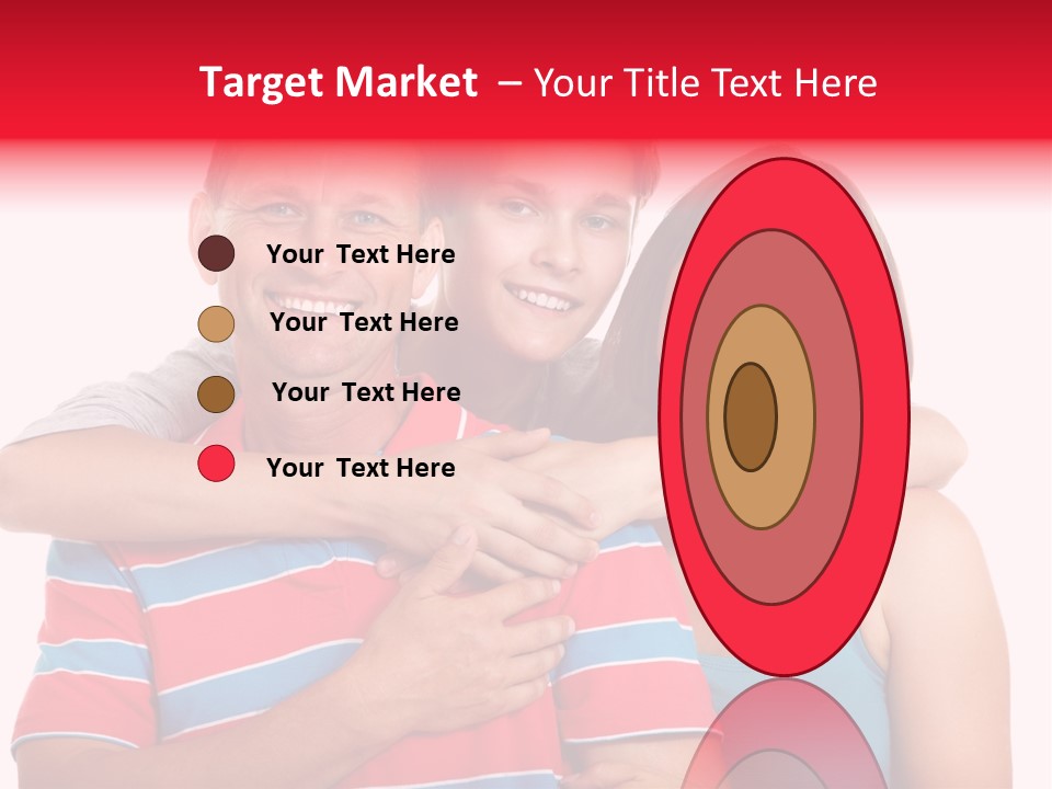 Isolated Teenager White PowerPoint Template