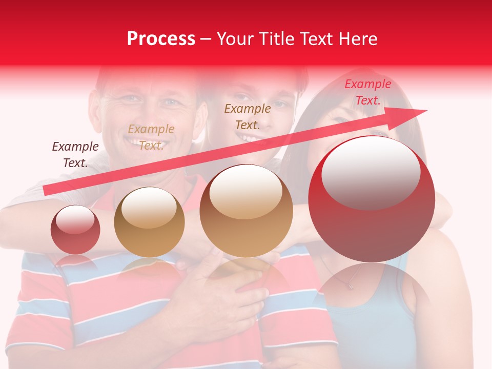 Isolated Teenager White PowerPoint Template