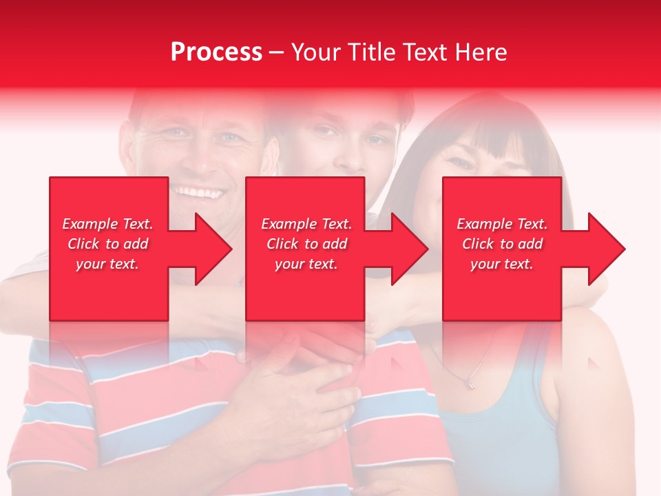 Isolated Teenager White PowerPoint Template