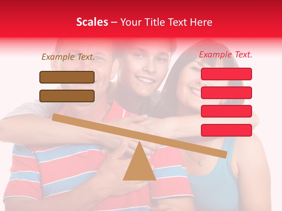 Isolated Teenager White PowerPoint Template