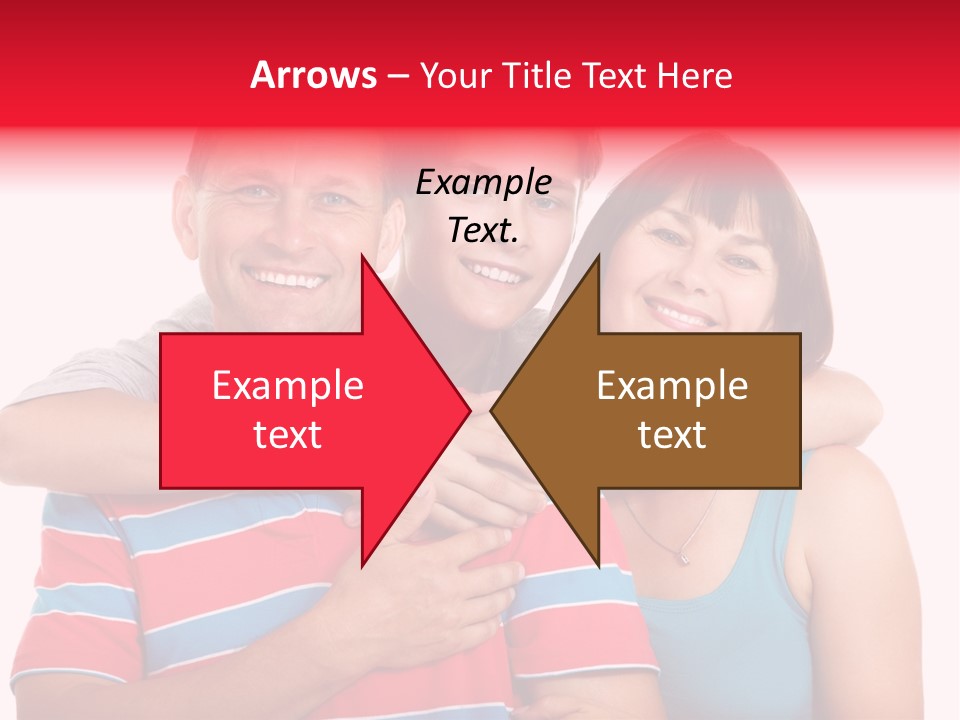 Isolated Teenager White PowerPoint Template