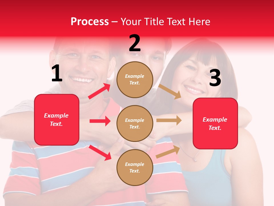 Isolated Teenager White PowerPoint Template