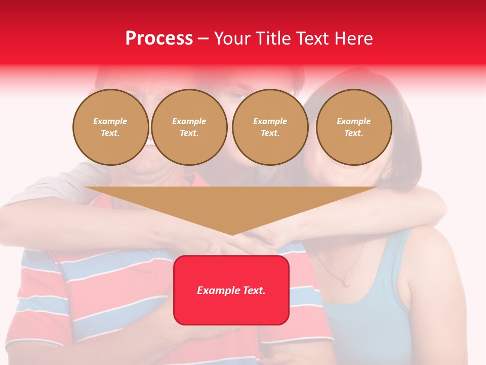 Isolated Teenager White PowerPoint Template