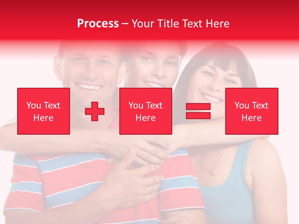 Isolated Teenager White PowerPoint Template