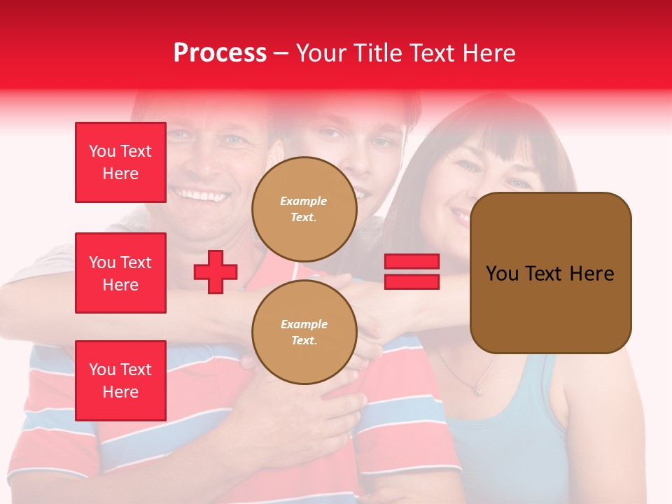 Isolated Teenager White PowerPoint Template