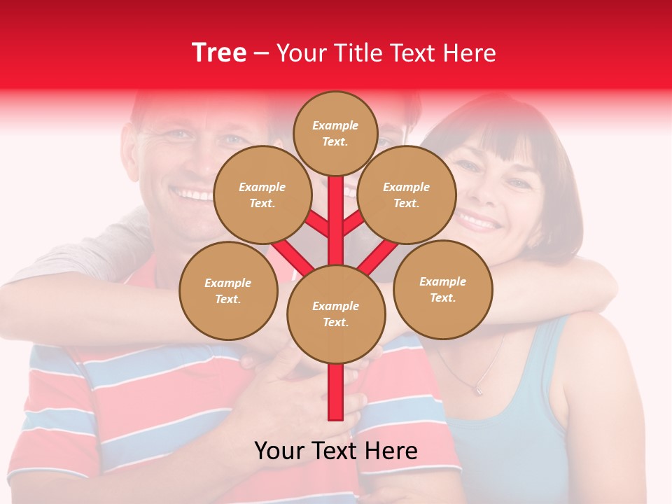Isolated Teenager White PowerPoint Template