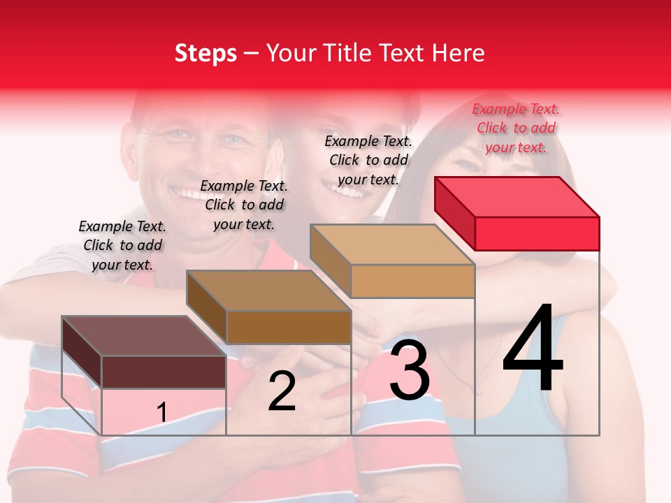 Isolated Teenager White PowerPoint Template
