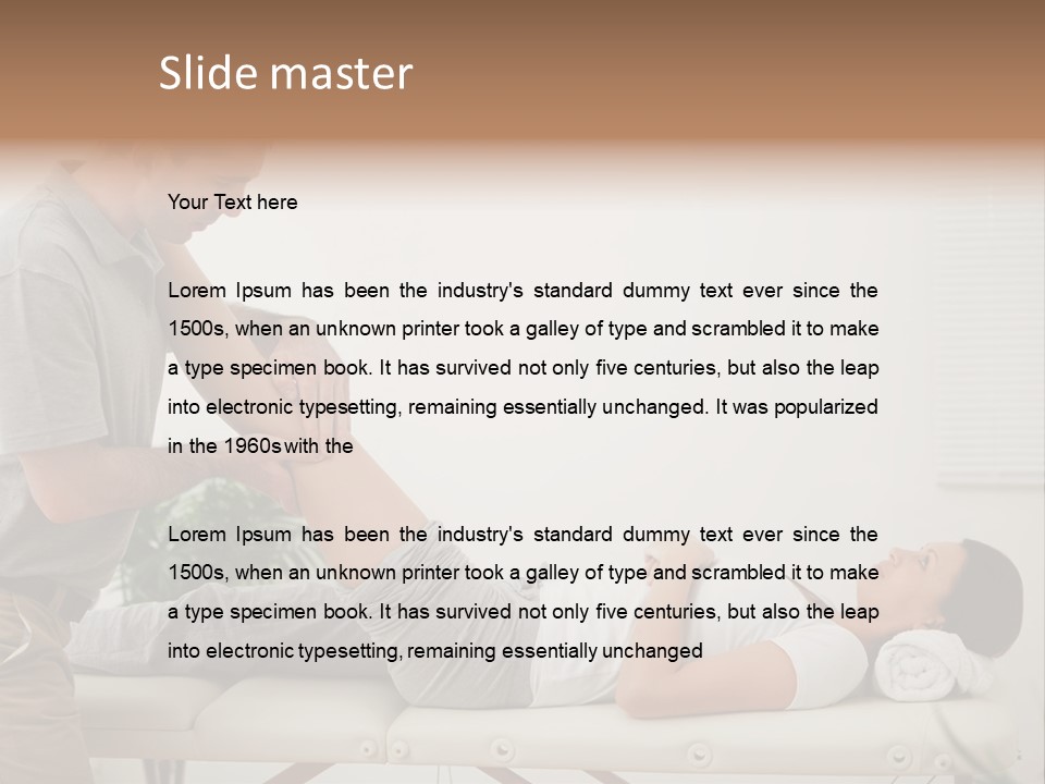 Male Exercising Osteopath PowerPoint Template