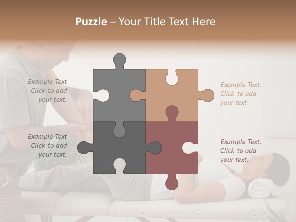 Male Exercising Osteopath PowerPoint Template