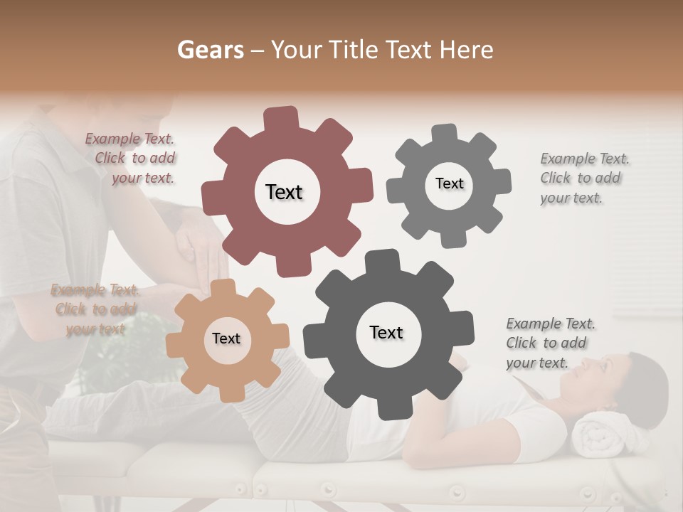 Male Exercising Osteopath PowerPoint Template