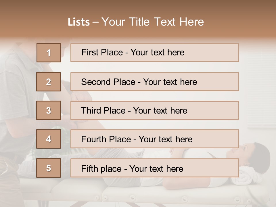 Male Exercising Osteopath PowerPoint Template