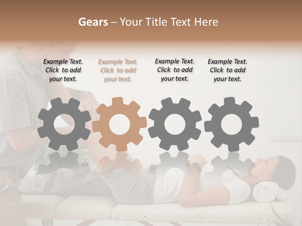 Male Exercising Osteopath PowerPoint Template