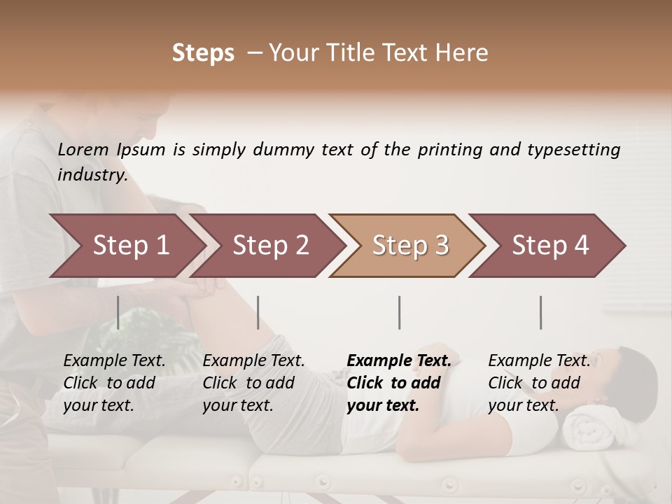 Male Exercising Osteopath PowerPoint Template