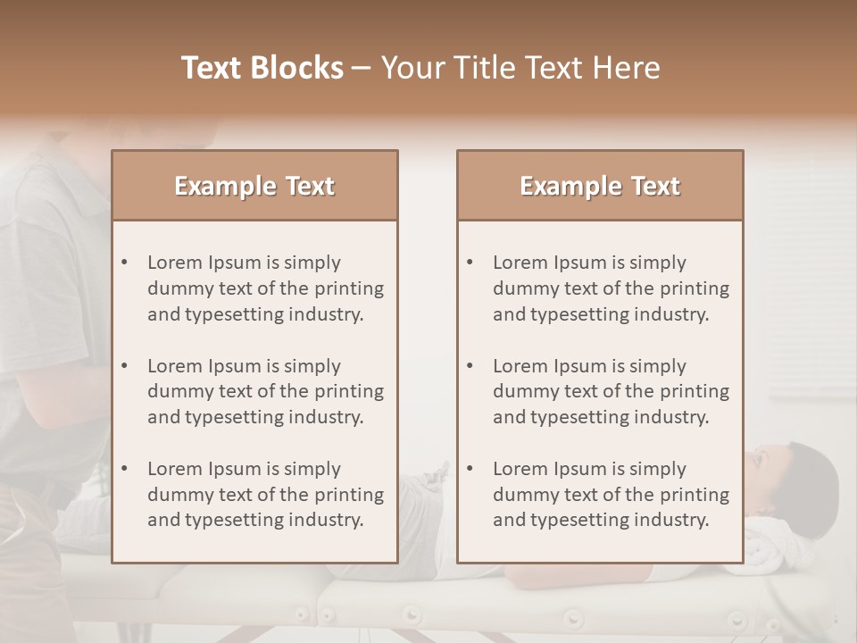 Male Exercising Osteopath PowerPoint Template