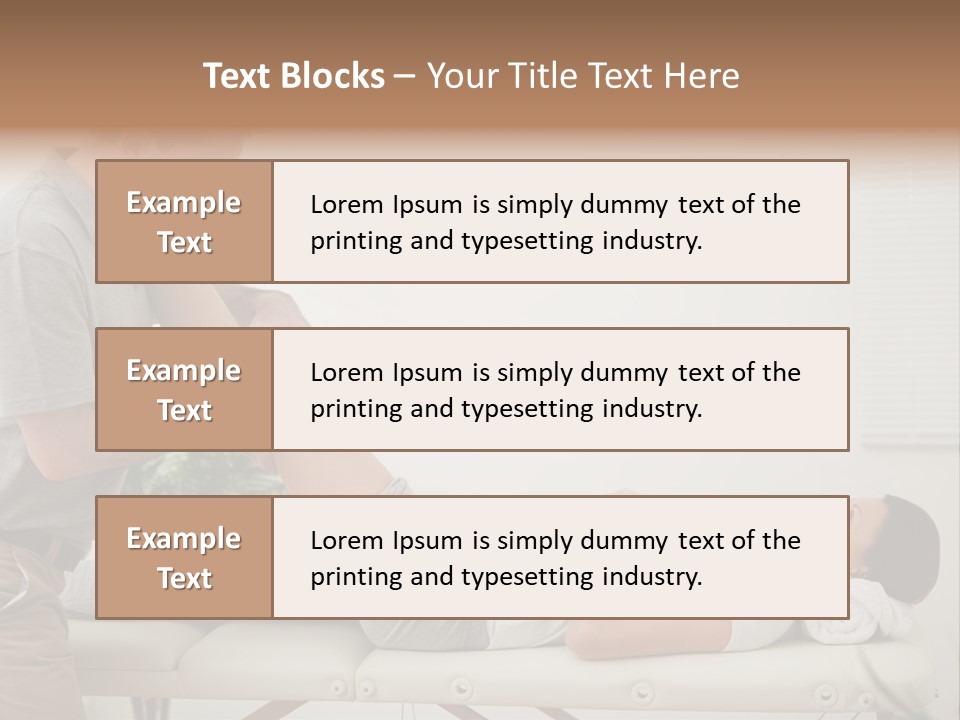 Male Exercising Osteopath PowerPoint Template