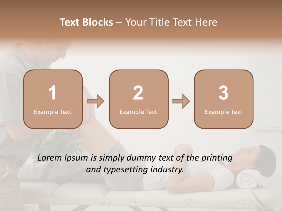 Male Exercising Osteopath PowerPoint Template