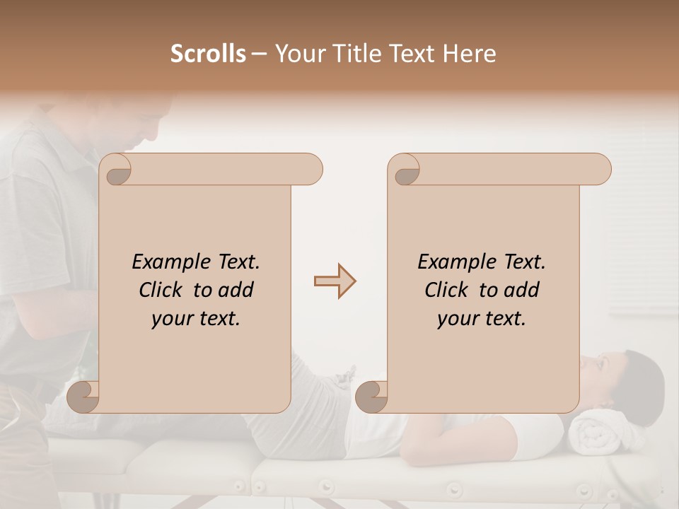 Male Exercising Osteopath PowerPoint Template