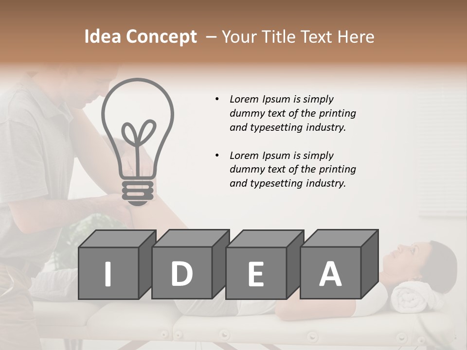 Male Exercising Osteopath PowerPoint Template