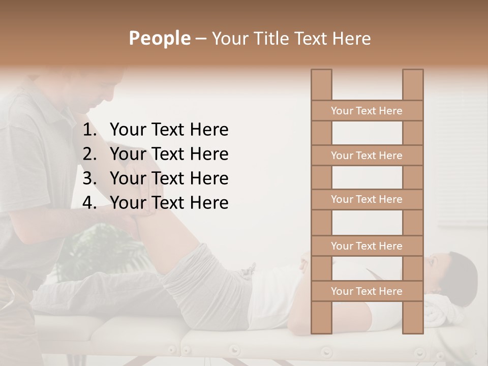Male Exercising Osteopath PowerPoint Template