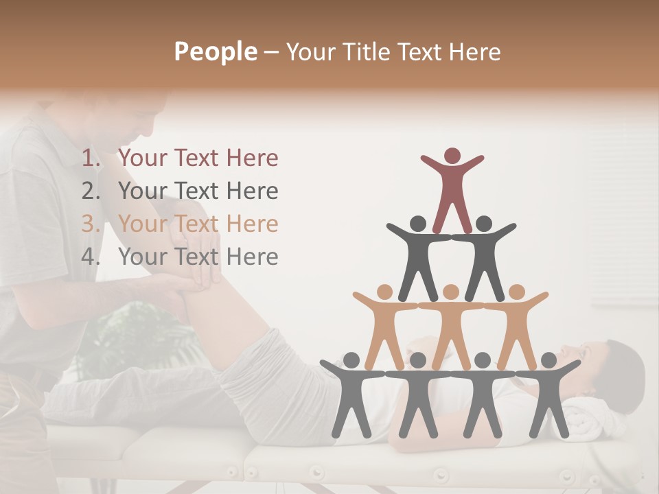 Male Exercising Osteopath PowerPoint Template