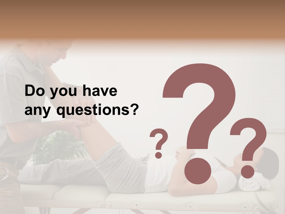 Male Exercising Osteopath PowerPoint Template