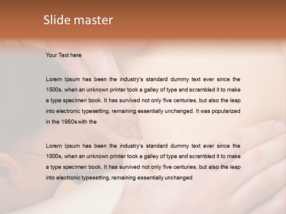 Spinal Manipulation Medicine Focus Shot PowerPoint Template