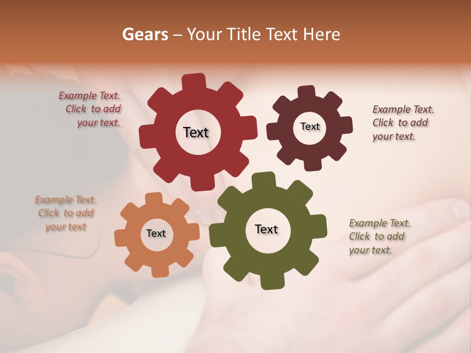 Spinal Manipulation Medicine Focus Shot PowerPoint Template
