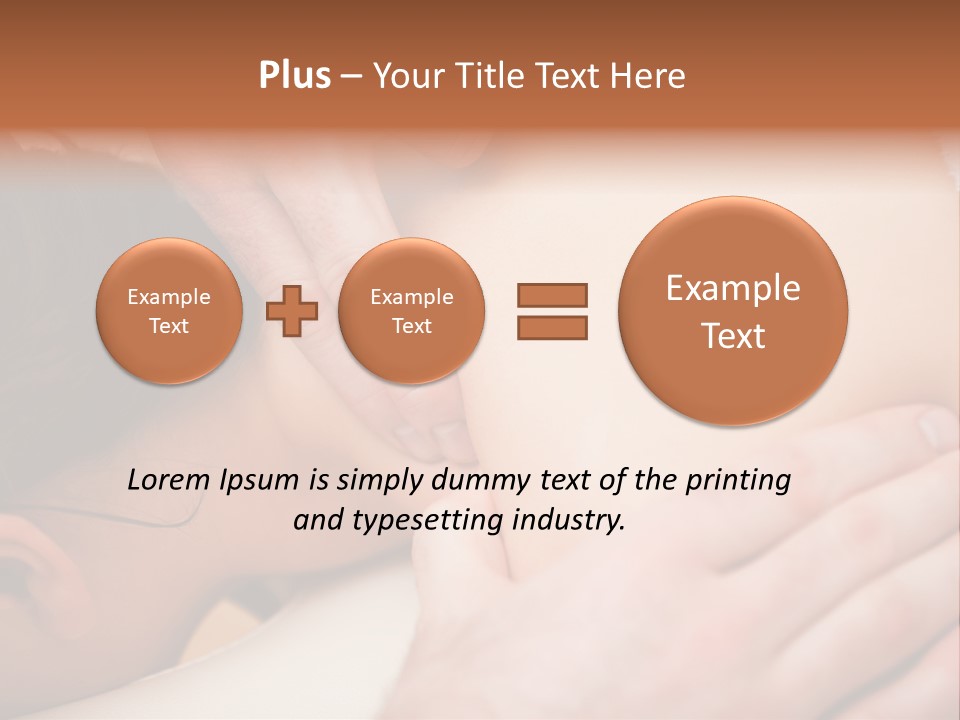 Spinal Manipulation Medicine Focus Shot PowerPoint Template