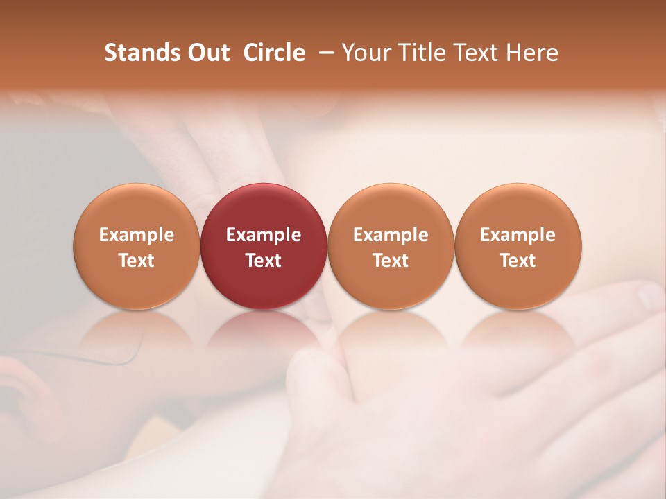 Spinal Manipulation Medicine Focus Shot PowerPoint Template