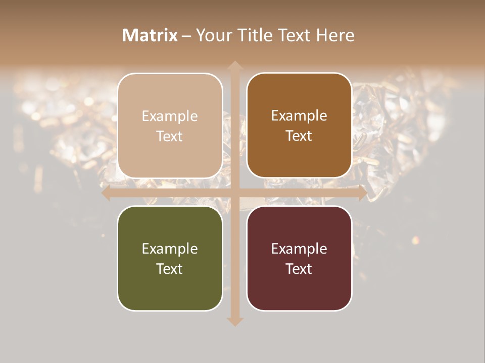 Precious Heart Gold PowerPoint Template