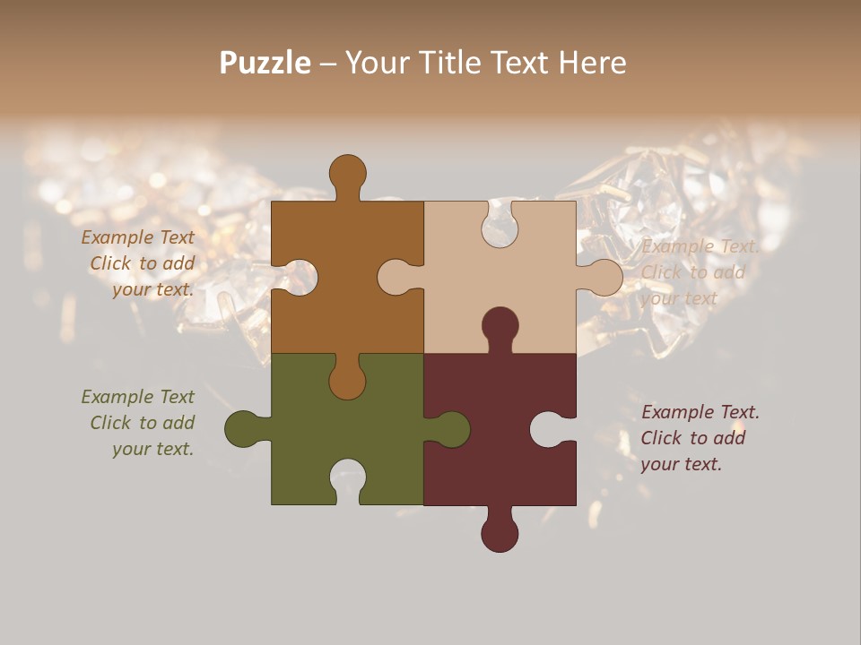 Precious Heart Gold PowerPoint Template