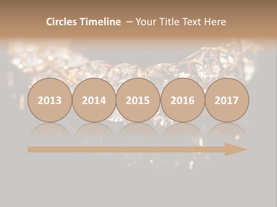 Precious Heart Gold PowerPoint Template